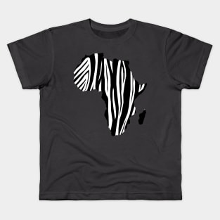 Zebra print on Africa Kids T-Shirt